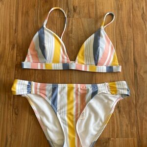 Hollister Multicolor Striped Bikini